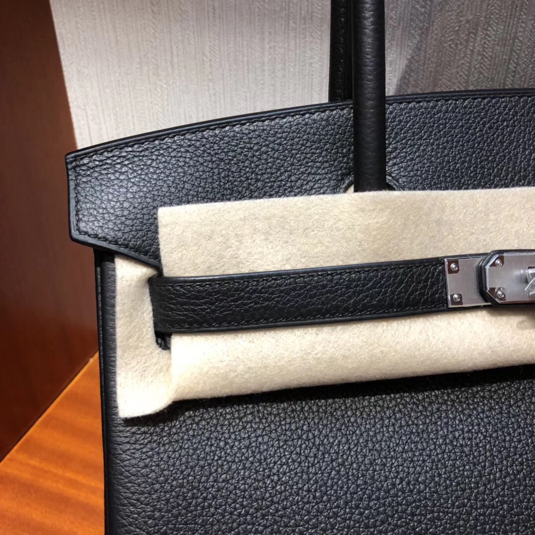 Hermes Birkin 30 Bag CK89 Black Togo GHW 小牛皮 銀扣