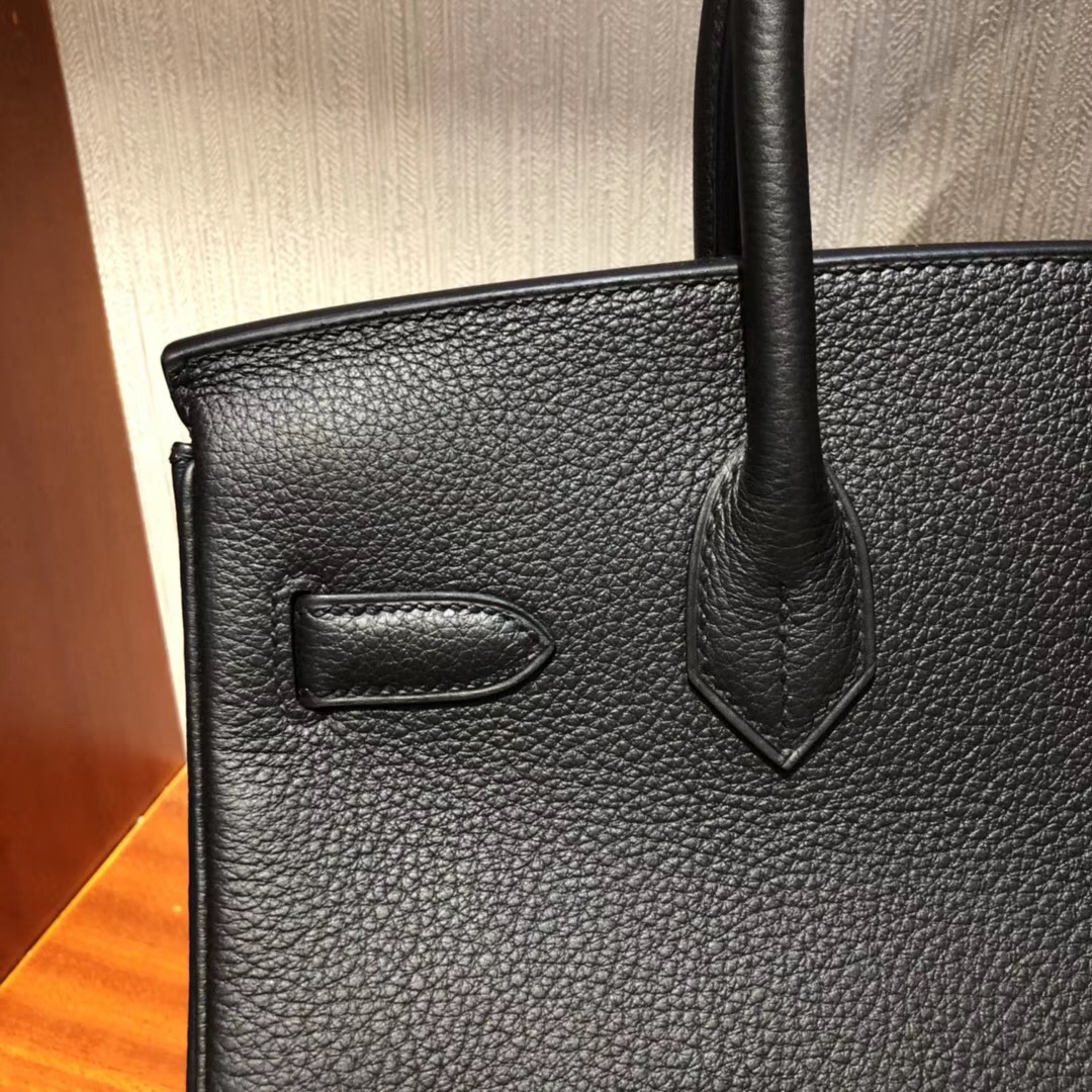 Hermes Birkin 30 Bag CK89 Black Togo GHW 小牛皮 銀扣