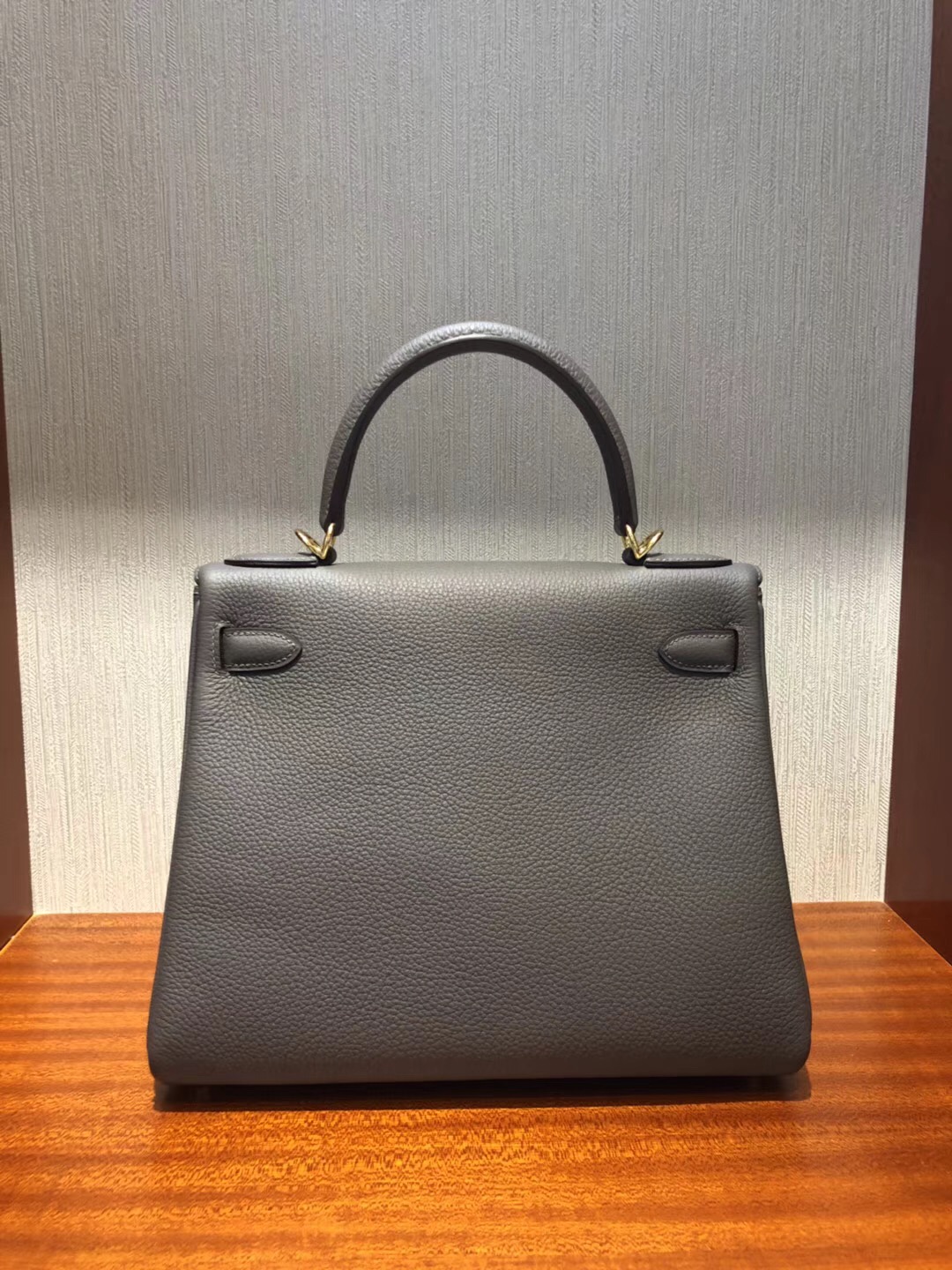 Hermes Kelly 28cm Bag togo小牛皮 禦用原廠小牛皮 8F錫器灰 全手工蠟線縫 金扣