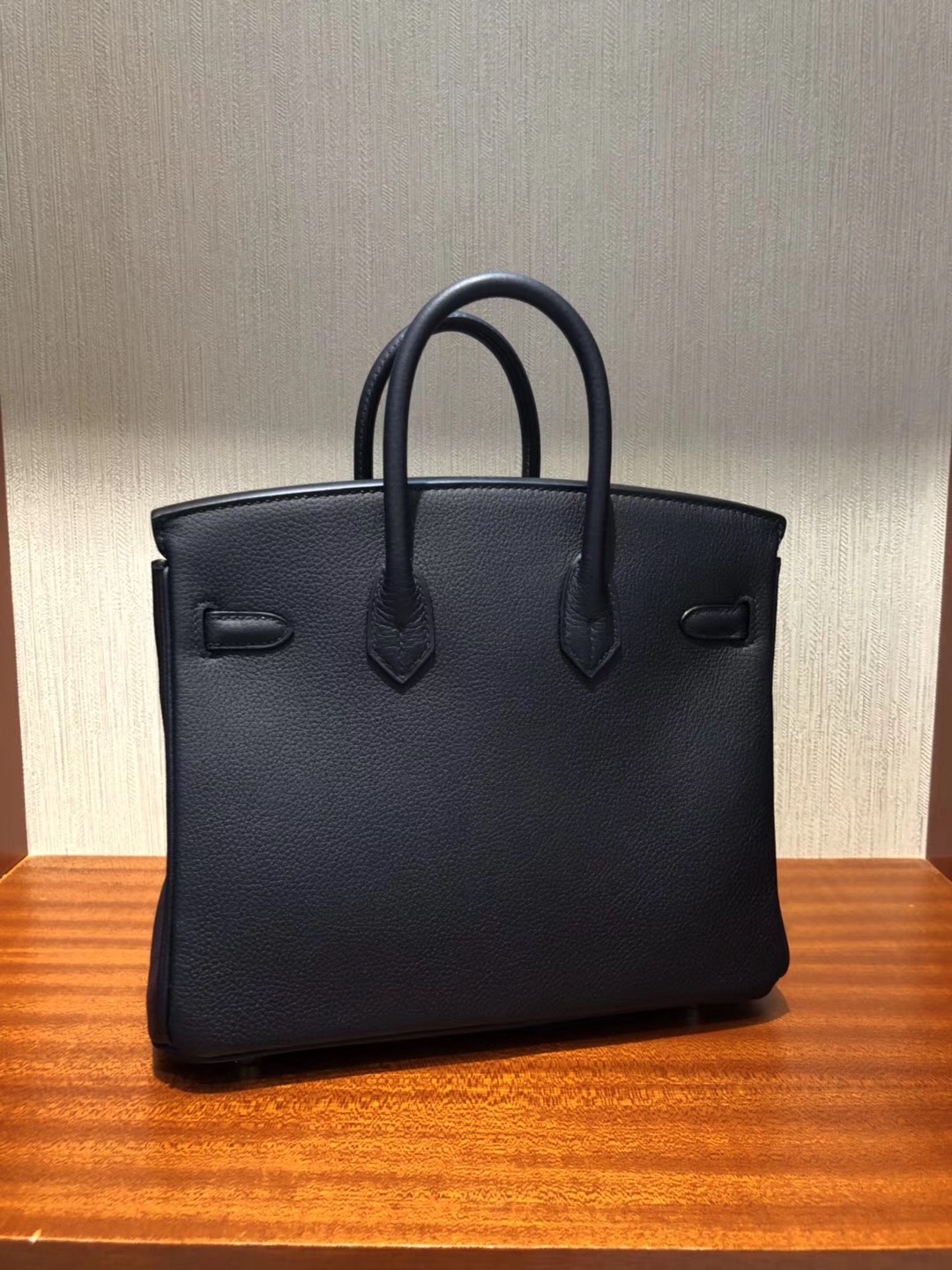 愛馬仕包包加拿大官網 Hermes Birkin 25cm Bag 2Z午夜藍 Togo小牛皮 金扣