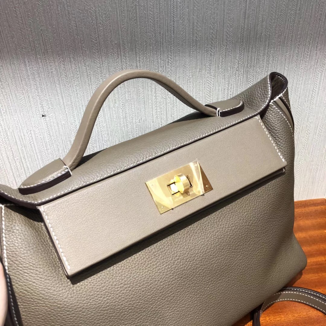 馬來西亞 吉隆坡柏威年廣場專賣店Hermes Kelly 24/24 Bag CK18大象灰金扣