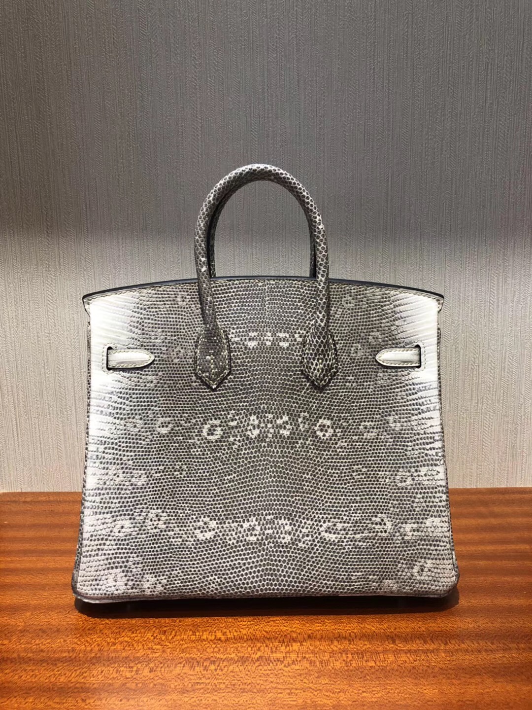 愛馬仕喜馬拉雅蜥蜴皮柏金包 Hermes Birkin Bag 25 01自然色 雪花纹蜥蜴皮