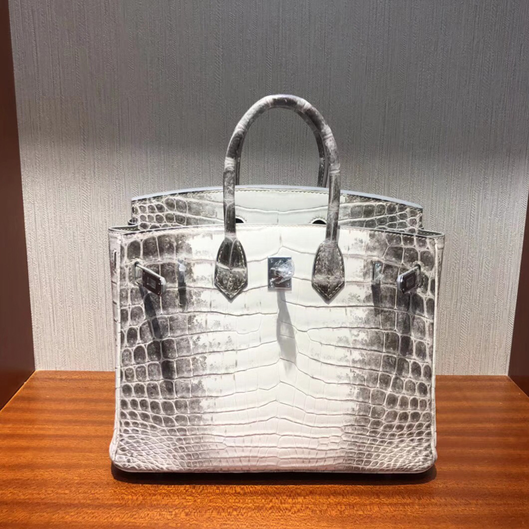 愛馬仕限量版鱷魚皮 Hermes Birkin 25 Bag鱷魚皮Himalaya喜馬拉雅色