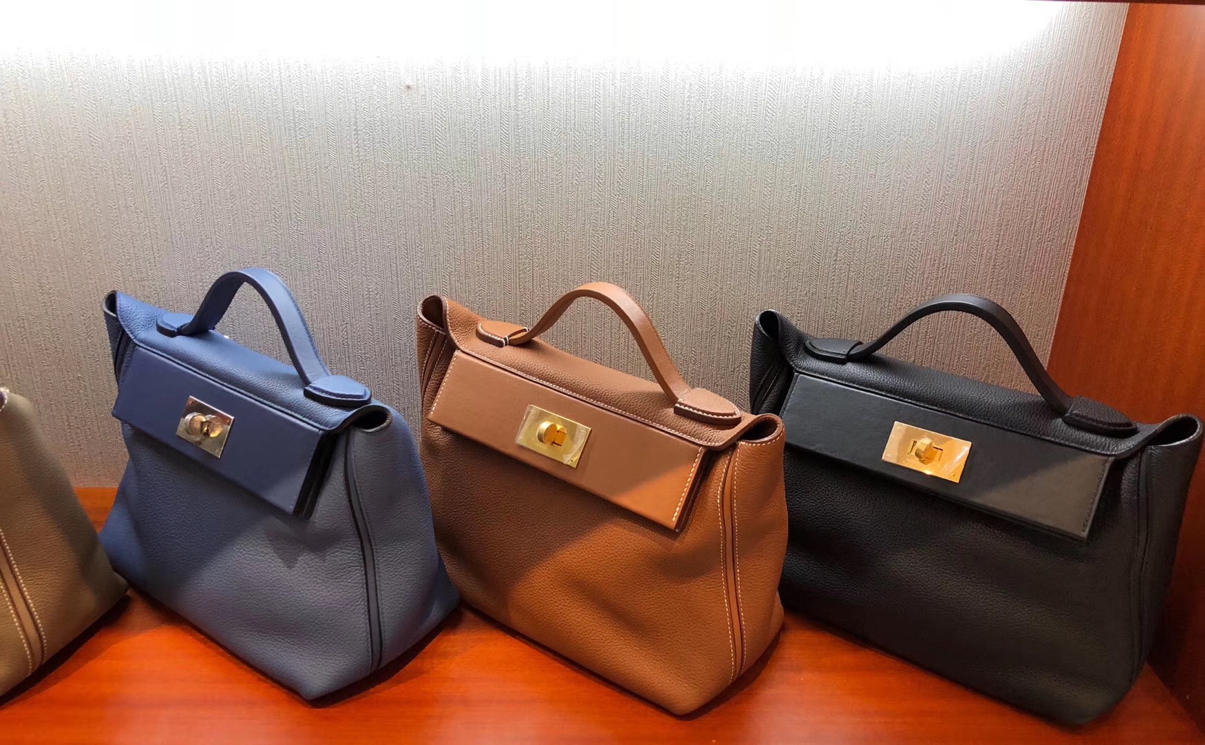 愛馬仕卡爾加裏專賣店 愛馬仕凱莉包 Hermes Kelly 24/24 Bag R2瑪瑙藍