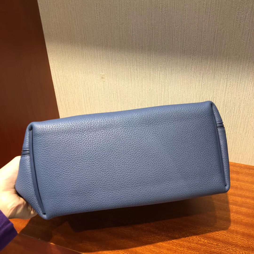 愛馬仕卡爾加裏專賣店 愛馬仕凱莉包 Hermes Kelly 24/24 Bag R2瑪瑙藍