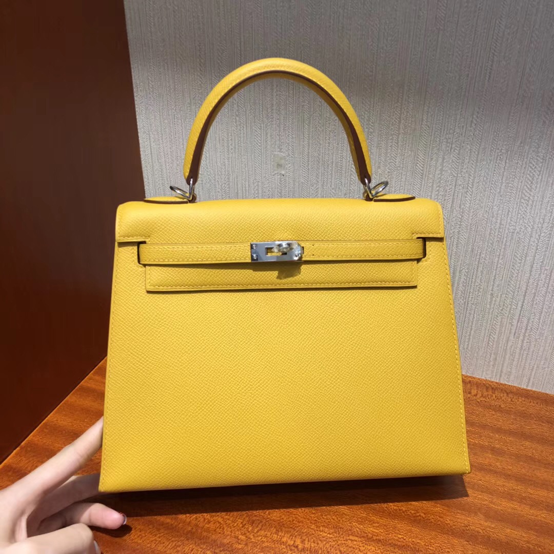 愛馬仕凱莉包包開箱 Hermes Kelly 28cm Bag 9D琥珀黄 Epsom牛皮