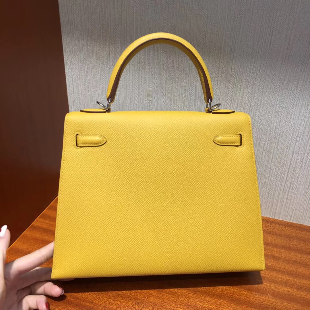 愛馬仕凱莉包包開箱 Hermes Kelly 28cm Bag 9D琥珀黄 Epsom牛皮