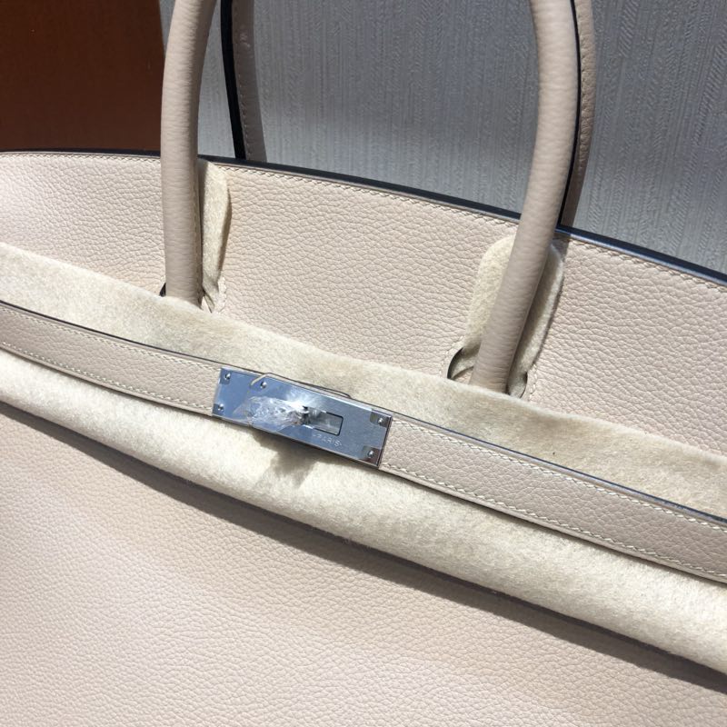 愛馬仕加拿大官網 Hermes Birkin 35cm S2風衣灰 Trench Togo 小牛皮 銀扣