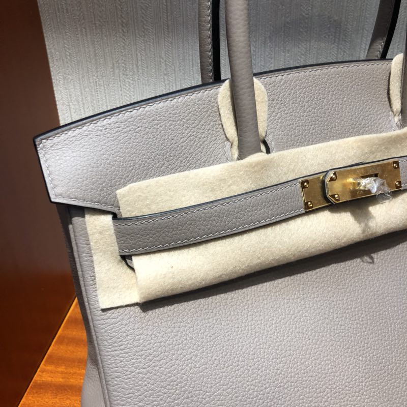 愛馬仕鉑金包圖片價格 Hermes Birkin 30cm M8沥青灰 Gris Asphalte Togo小牛皮