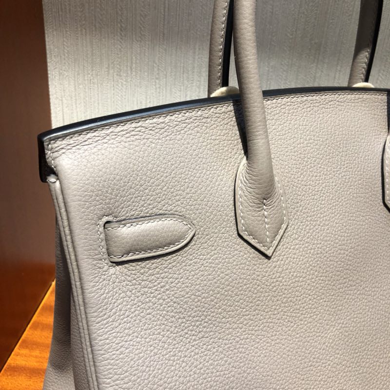 愛馬仕鉑金包圖片價格 Hermes Birkin 30cm M8沥青灰 Gris Asphalte Togo小牛皮