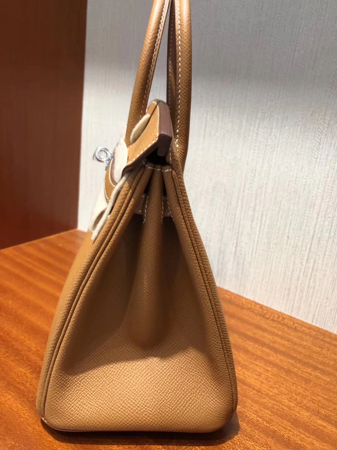 愛馬仕新加坡官網 Hermes Birkin 25cm Epsom CK37金棕色禦用手掌紋 金扣