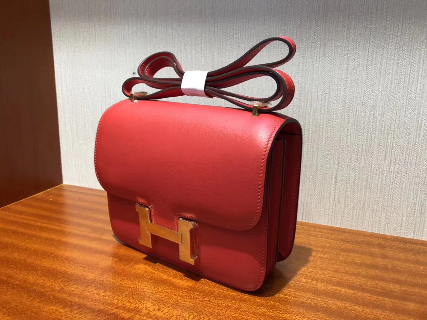 愛馬仕 康斯坦斯包價格 Hermes S5番茄紅 Constance 18cm Swift牛皮金扣