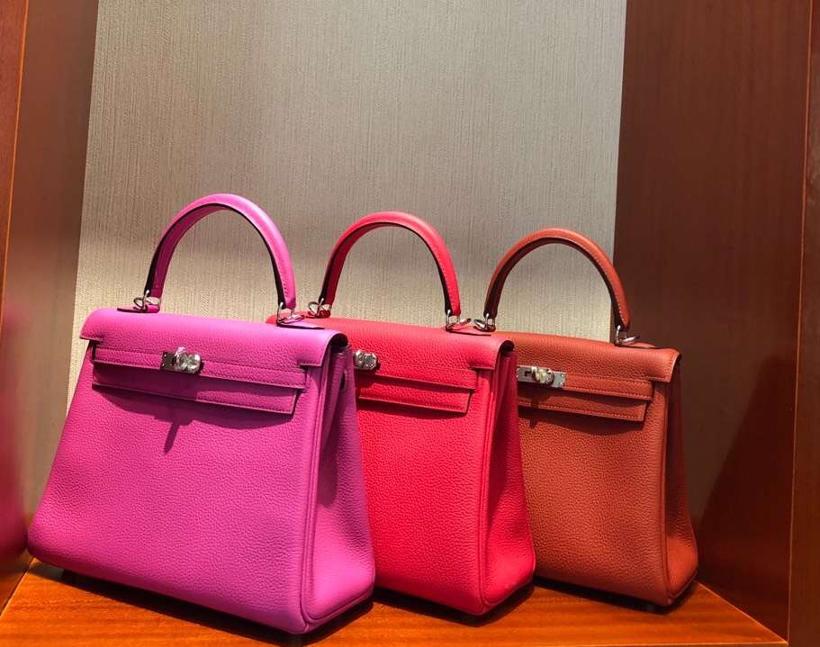 愛馬仕凱莉包25多少錢 Hermes Kelly 25 togo 6C古銅色小牛皮 金扣