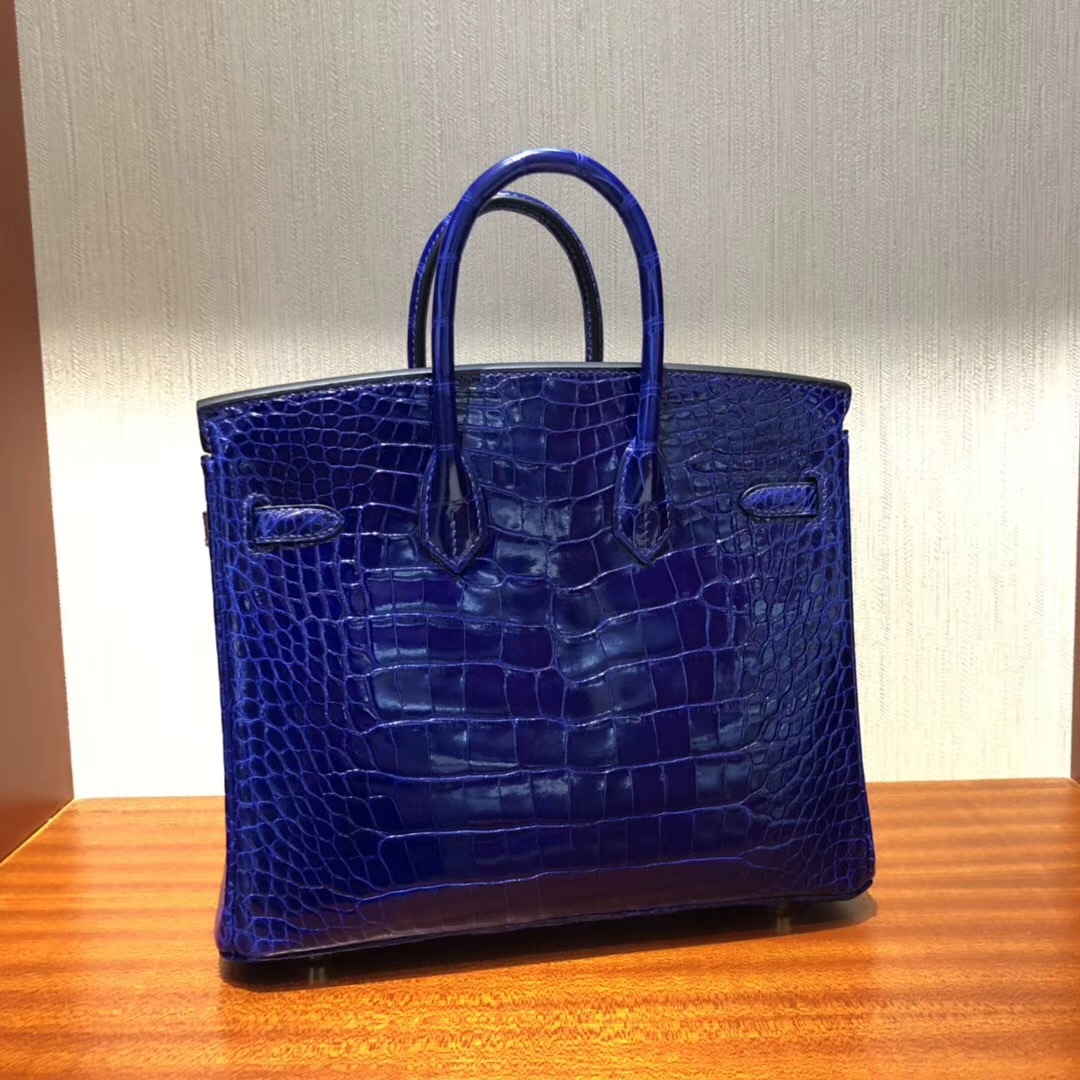 新加坡賓海灣金沙購物商城奢侈品 Hermes Birkin 25 7T電光藍 Blue electrique金扣