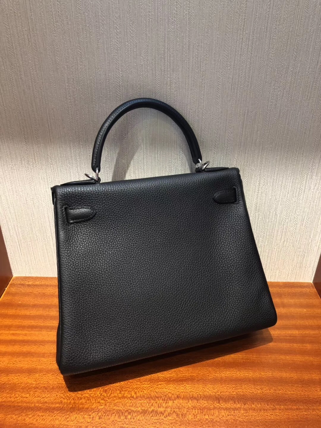 愛馬仕凱莉真假包鑒別 Hermes Kelly 25cm CK89黑色Togo皮 金扣