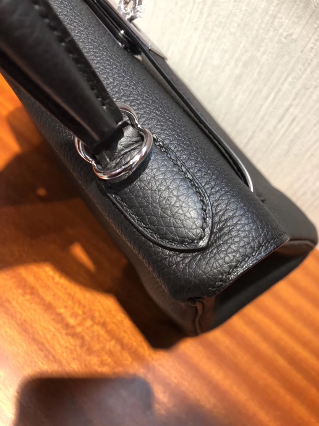 愛馬仕凱莉真假包鑒別 Hermes Kelly 25cm CK89黑色Togo皮 金扣