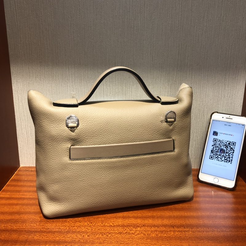 加拿大愛馬仕愛馬仕凱莉包2424 Hermes Kelly 24/24 Bag S2風衣灰 銀扣