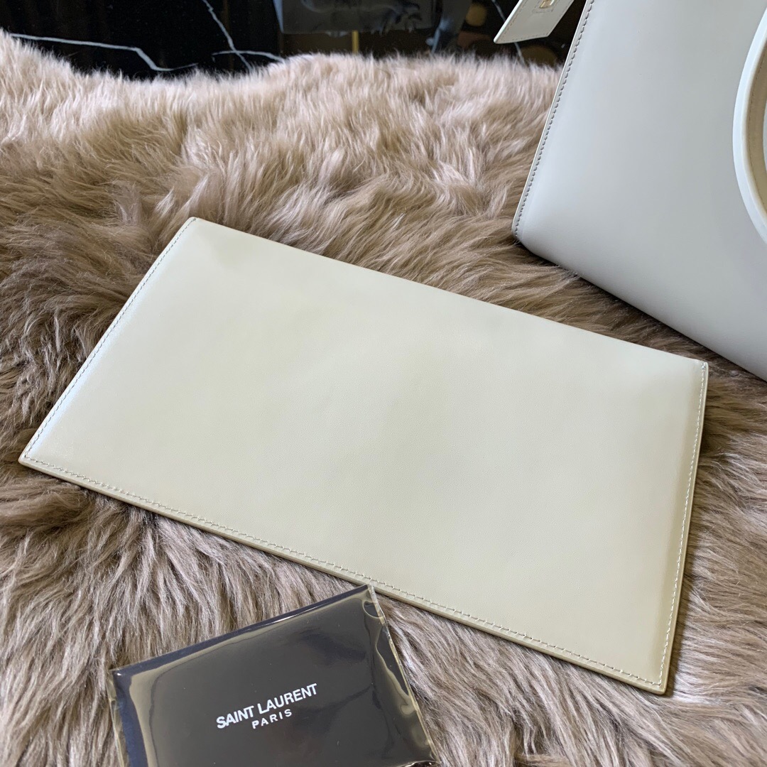 圣罗兰包包 YSL UPTOWN 中號鏡面皮 小牛皮 手提袋
