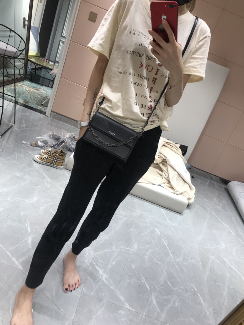 聖羅蘭包包官網 YSL SAC MINI POCHETTE 黑色進口南非牛皮