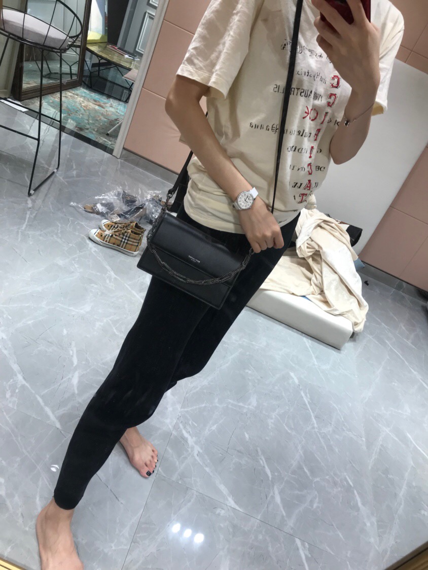 聖羅蘭包包官網 YSL SAC MINI POCHETTE 黑色進口南非牛皮