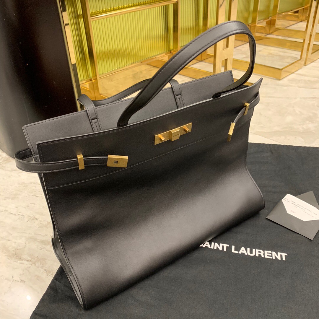 聖羅蘭女包 YSL MANHATTAN MEDIUM SHOPPING BAG IN SMOOTH LEATHER