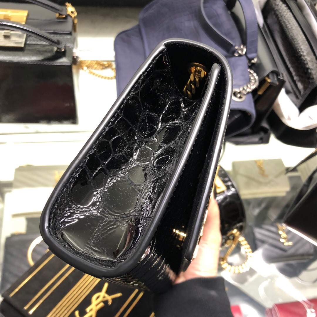 聖羅蘭 香港臺灣官網 YSL 新款女包  KATE 新皮料龜紋链条包