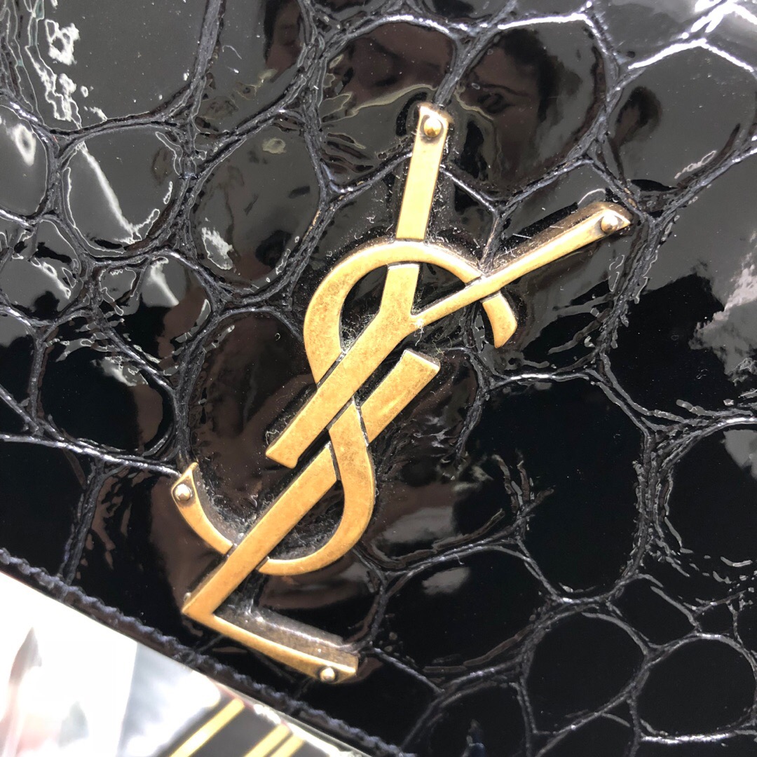 聖羅蘭 香港臺灣官網 YSL 新款女包  KATE 新皮料龜紋链条包