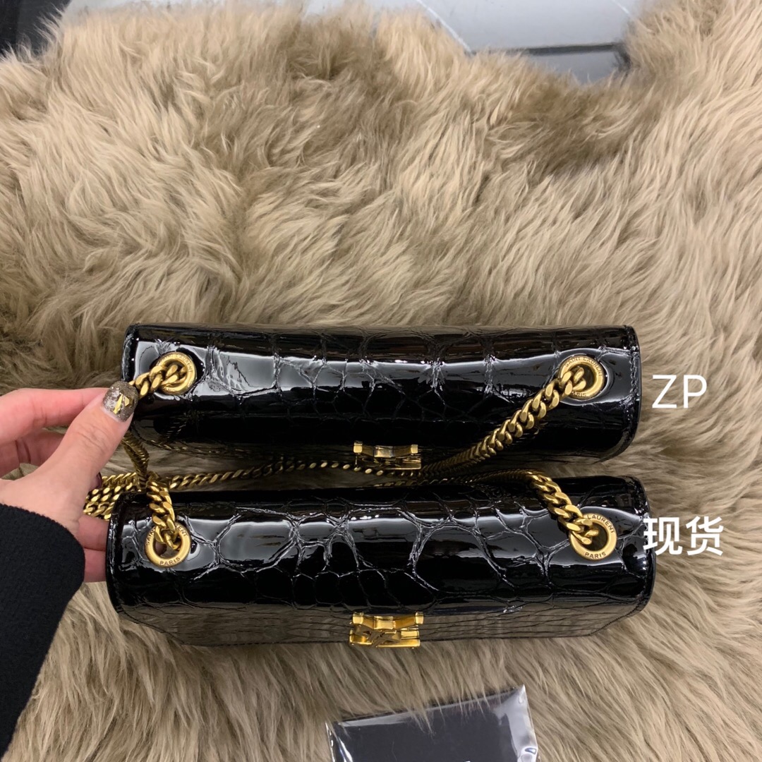 聖羅蘭 香港臺灣官網 YSL 新款女包  KATE 新皮料龜紋链条包