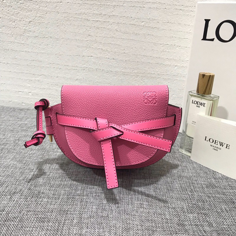 羅意威迷你馬鞍包 loewe Mini Gate Bag Wild Rose