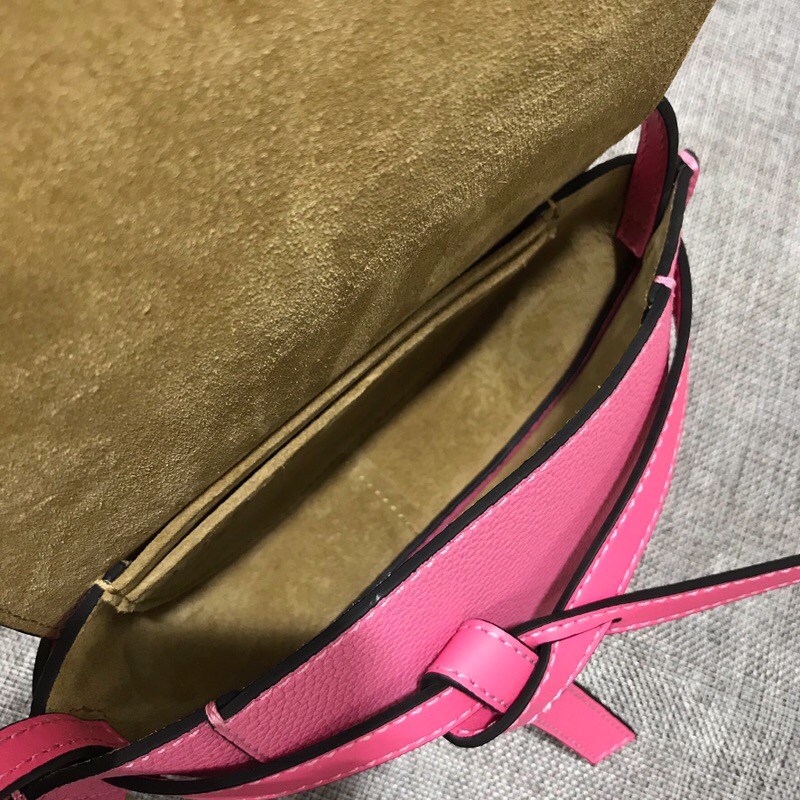 羅意威迷你馬鞍包 loewe Mini Gate Bag Wild Rose