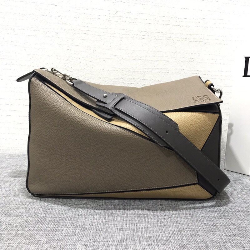 羅意威包包香港官網 LOEWE Puzzle Xl Bag Dark Taupe/Desert