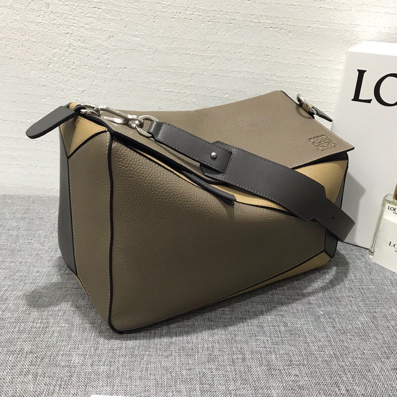 羅意威包包香港官網 LOEWE Puzzle Xl Bag Dark Taupe/Desert