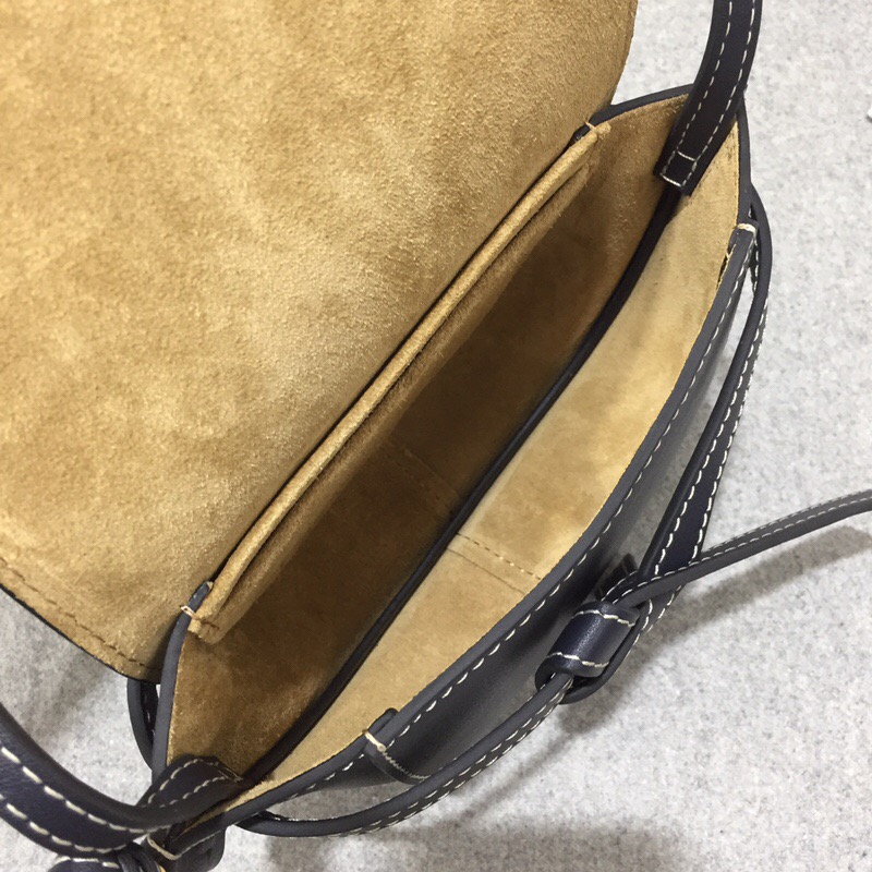 羅意威 loewe 迷妳馬鞍包 Mini Gate Bag 黑藍色 午夜藍色