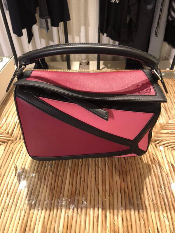 羅意威女包 Loewe Puzzle Graphic Small Bag Raspberry/Wild Rose