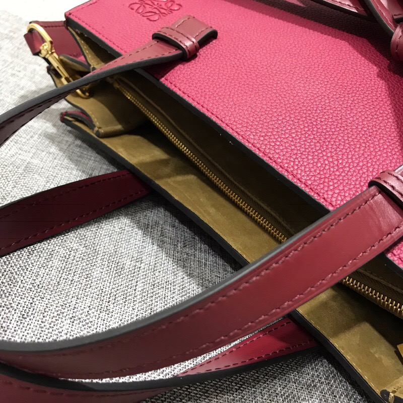 羅意威官網 LOEWE包包Gate Top Handle Raspberry/Wine