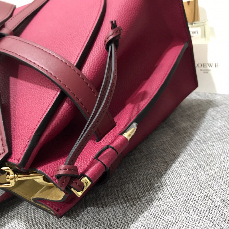 羅意威官網 LOEWE包包Gate Top Handle Raspberry/Wine