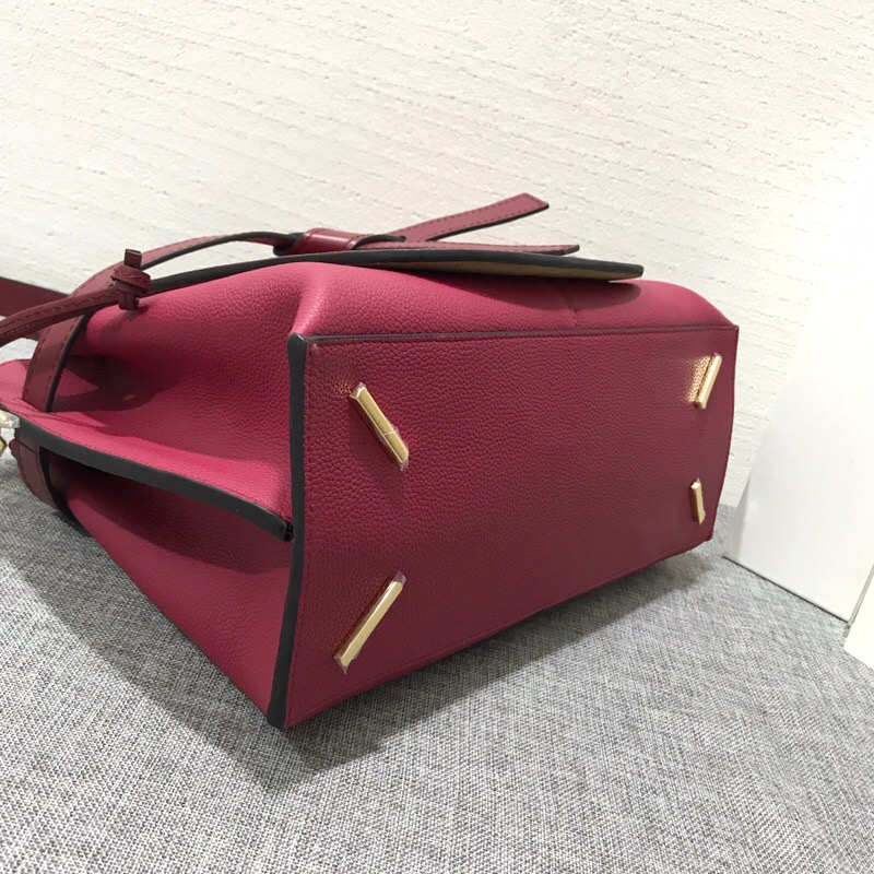 羅意威官網 LOEWE包包Gate Top Handle Raspberry/Wine