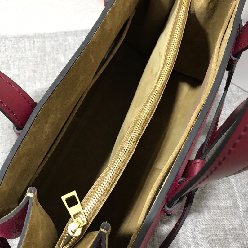 羅意威官網 LOEWE包包Gate Top Handle Raspberry/Wine