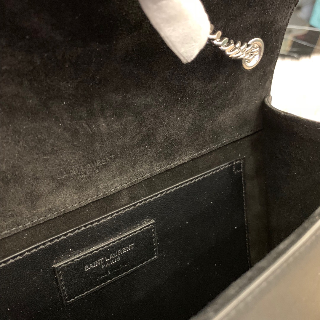 聖羅蘭 YSL女包 2018秋冬新款 KATE 鉚釘時尚元素真皮鏈條包包