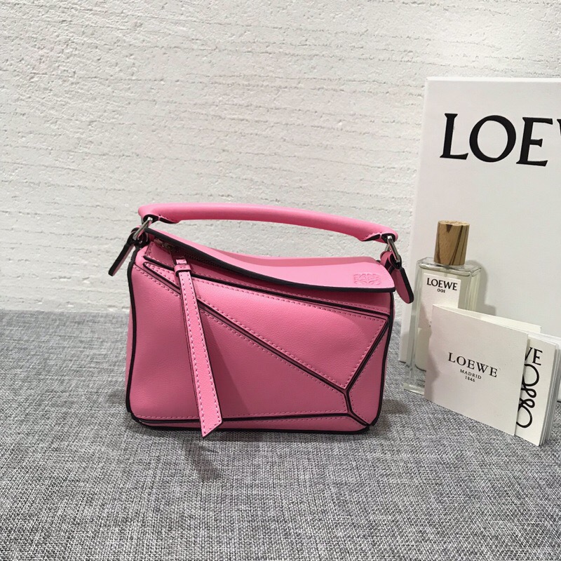 羅意威包包官網價格 迷妳款 LOEWE Mini Puzzle Bag Wild Rose