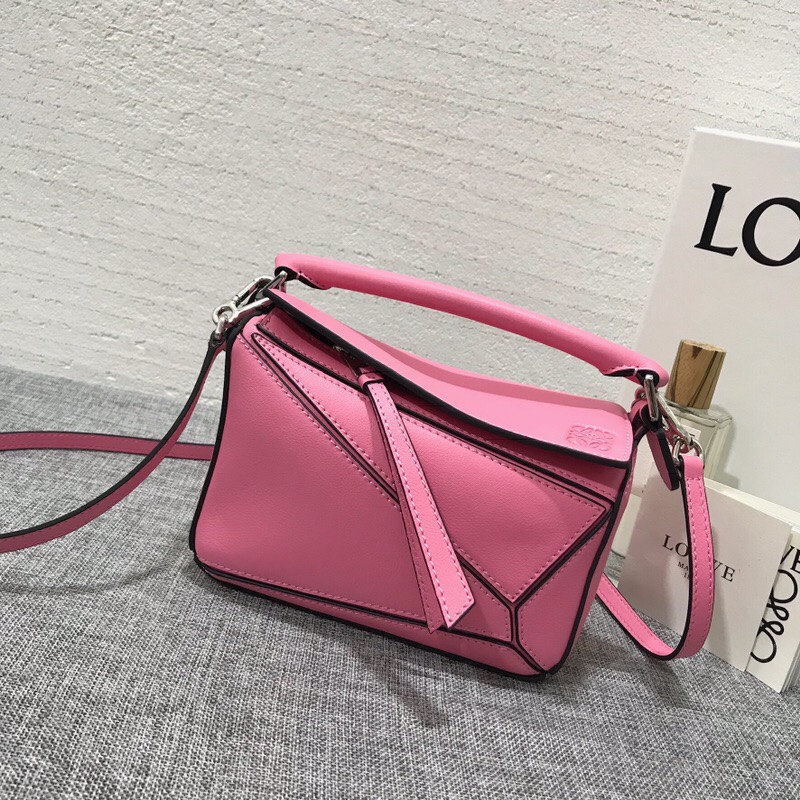 羅意威包包官網價格 迷妳款 LOEWE Mini Puzzle Bag Wild Rose