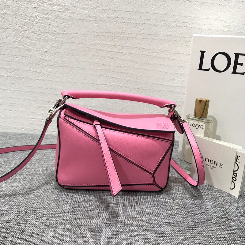 羅意威包包官網價格 迷妳款 LOEWE Mini Puzzle Bag Wild Rose