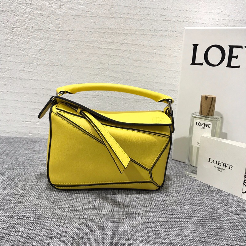 羅意威女包官網價格 迷妳款 LOEWE Mini Puzzle Bag 黃色