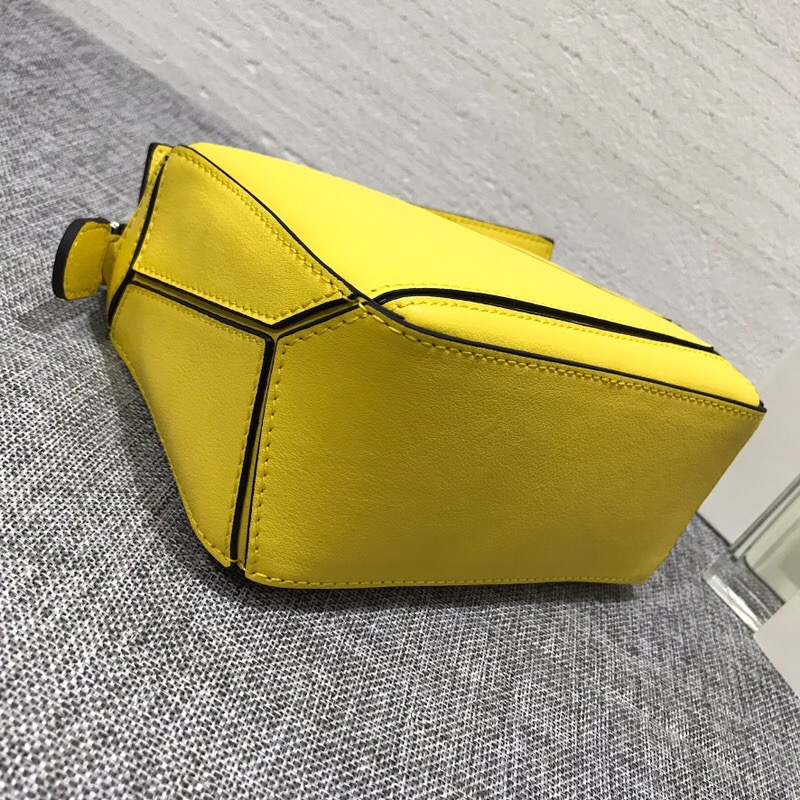 羅意威女包官網價格 迷妳款 LOEWE Mini Puzzle Bag 黃色