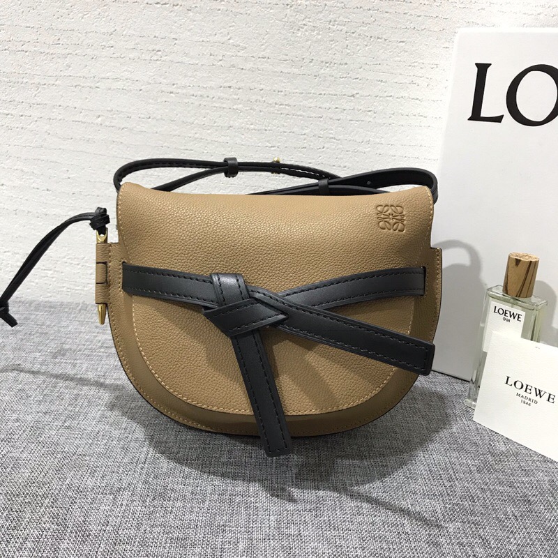 羅意威包包 loewe馬鞍包 Gate Small Bag Mocca/Black