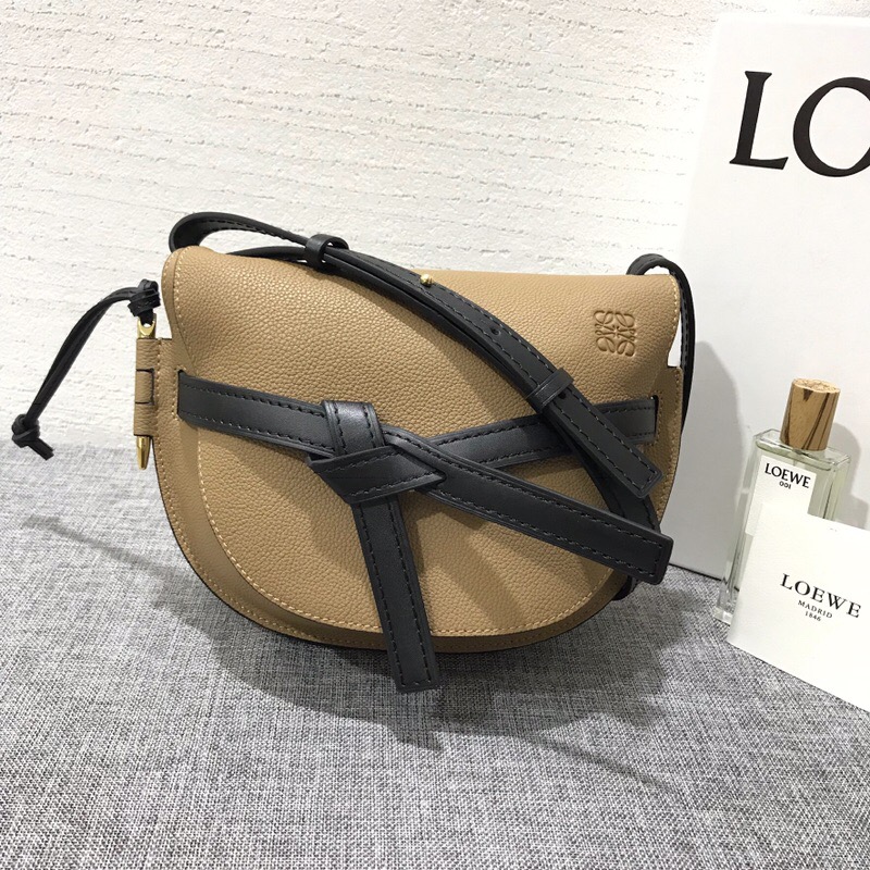 羅意威包包 loewe馬鞍包 Gate Small Bag Mocca/Black