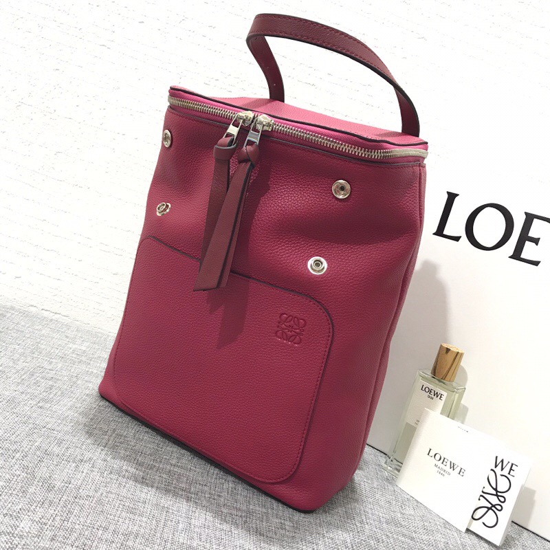 羅意威双肩背包 LOEWE Goya Small Backpack Scarlet Red/Burnt Red