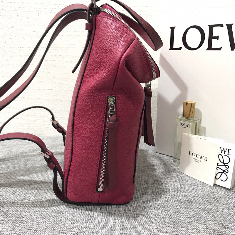 羅意威双肩背包 LOEWE Goya Small Backpack Scarlet Red/Burnt Red