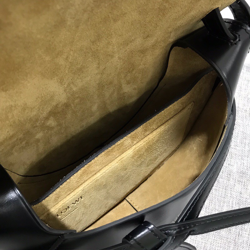 羅意威包包 loewe马鞍包 斜挎包 Gate Frame Small Bag 黑色 粉灰色