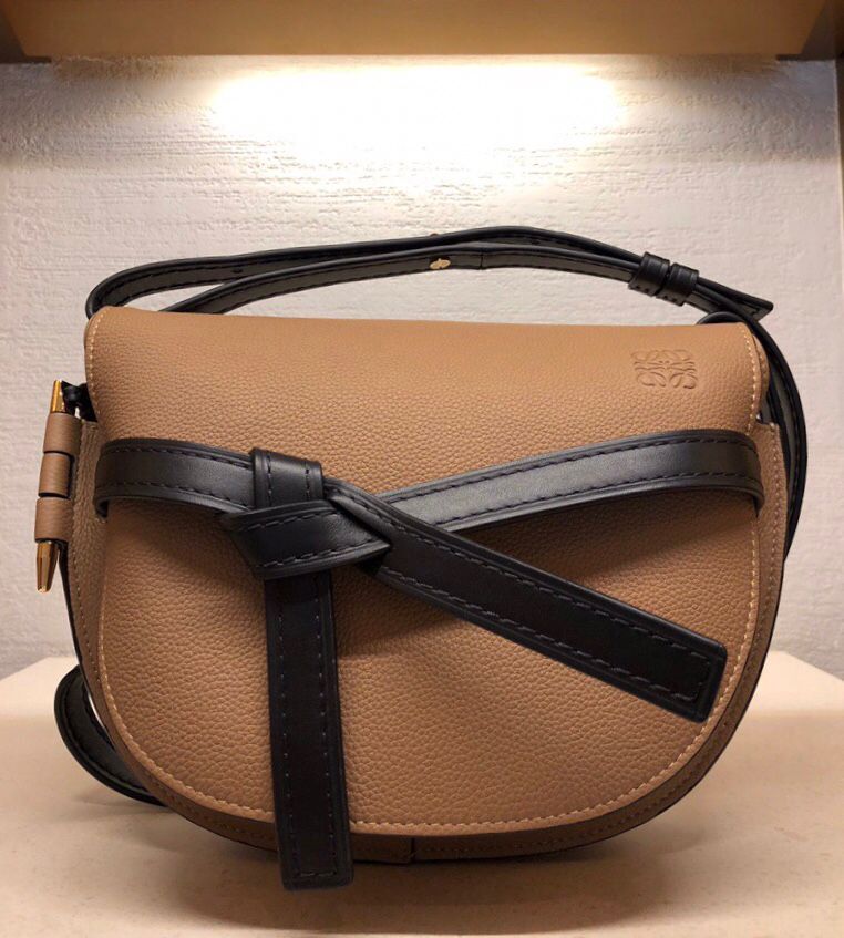 羅意威包包 loewe馬鞍包 Gate Small Bag Mocca/Black